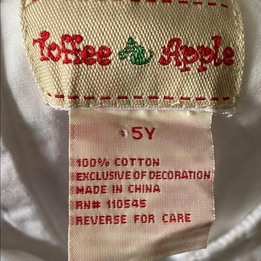 TOFFEE APPLE-adorable purple and white polka dot dress, girls sz 5
